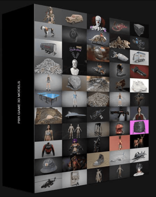 PBR GAME 3D MODELS BUNDLE 1 FEBRUARY 2023