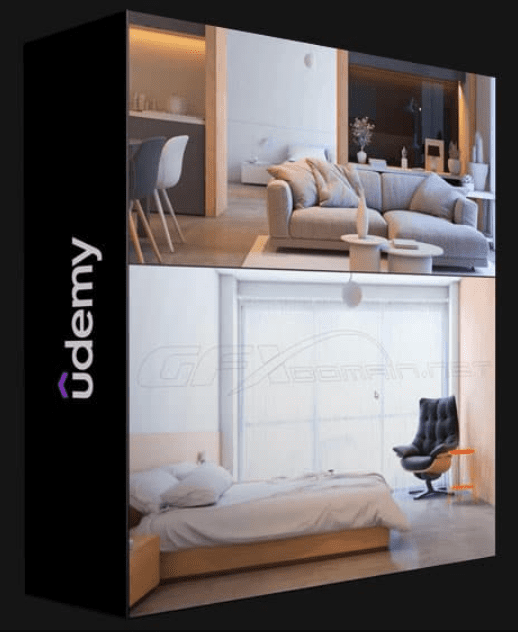 UDEMY – 3DS MAX + VRAY 5 + INTERIOR 3D RENDERING