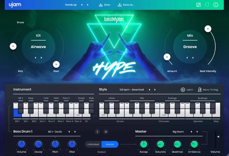 UJAM Beatmaker HYPE v2.2.1 / v2.1.2 [WiN, MacOSX]