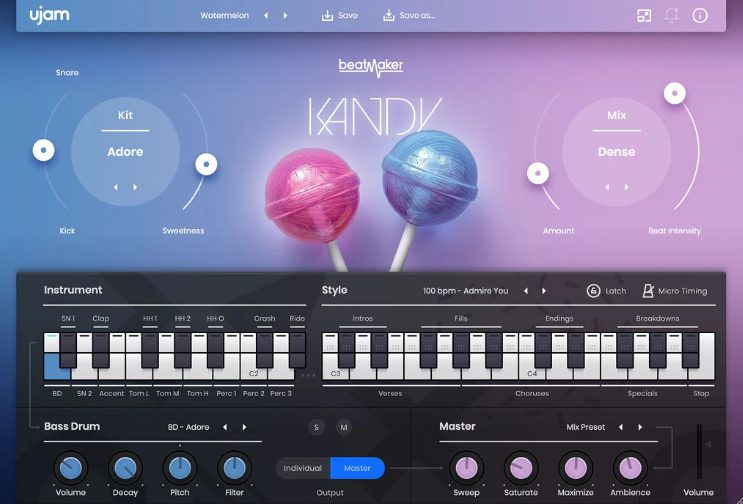 UJAM Beatmaker KANDY v2.2.1 / v2.1.3 [WiN]