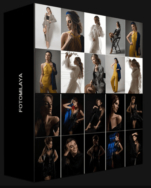 LYUDA MILAYA – WHITE BACKGROUND AND 4 EFFECTIVE LIGHTING SCHEME