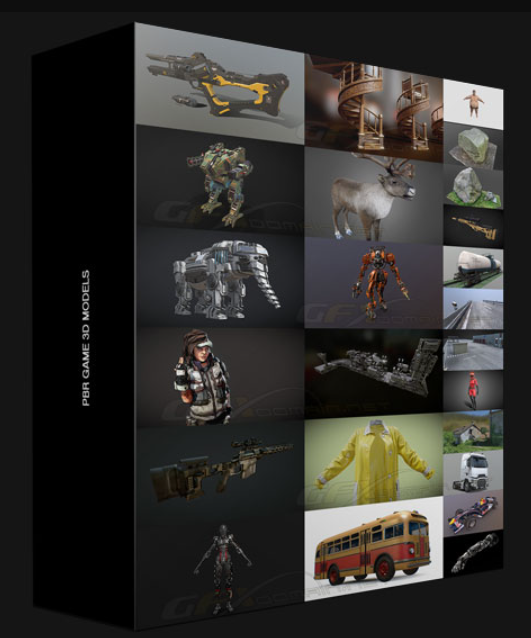 PBR GAME 3D MODELS BUNDLE 1 MARCH 2023