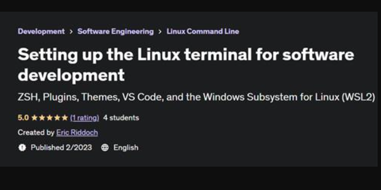 Setting up the Linux terminal for software development