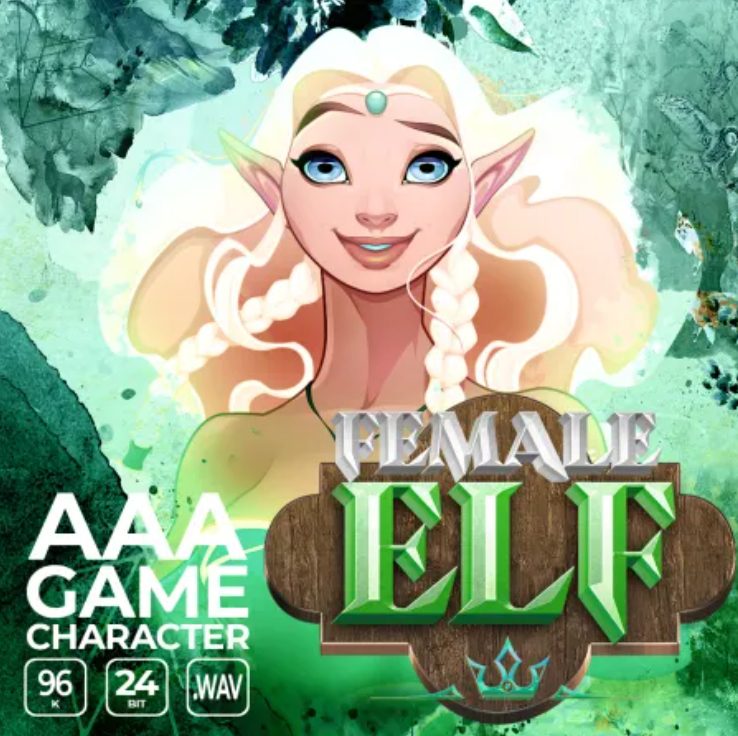 Epic Stock Media AAA Game Character Female Elf [WAV]