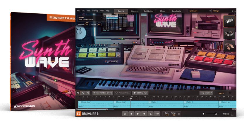 Toontrack Synthwave EZX [EZDrummer, Superior Drummer]