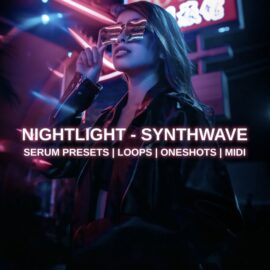 Glitchedtones Nightlight Synthwave [WAV, MiDi, Synth Presets] (Premium)