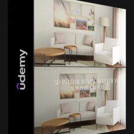 UDEMY – 3D VISUALIZATION WITH BLENDER: LIVING ROOM SCENE (Premium)