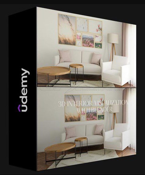 UDEMY – 3D VISUALIZATION WITH BLENDER: LIVING ROOM SCENE