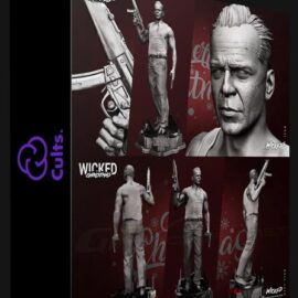 CULTS3D – WICKED MOVIES JOHN MCCLANE SCULPTURE (Premium)