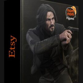 ETSY – NOMNOM FIGURES – JOHN WICK – 3D PRINT MODEL (Premium)