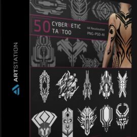 ARTSTATION – 50 CYBERNETIC TATTOO  (Premium)