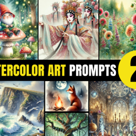 DMelandri – WaterColor Art Prompts V2  (Premium)