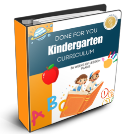 PLR Planners – Done-for-you Kindergarten Curriculum Print PLR (Premium)