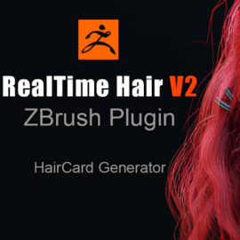 Real-time Hair V2 ZBrush Plugin (Premium)