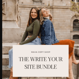 Madison & Haley – The Write Your Site Bundle (Premium)